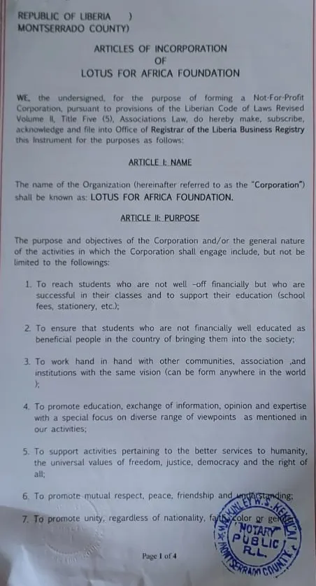 Charter Of The Foundation 3