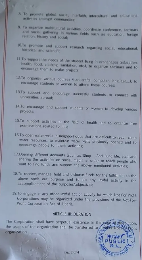 Charter Of The Foundation 4