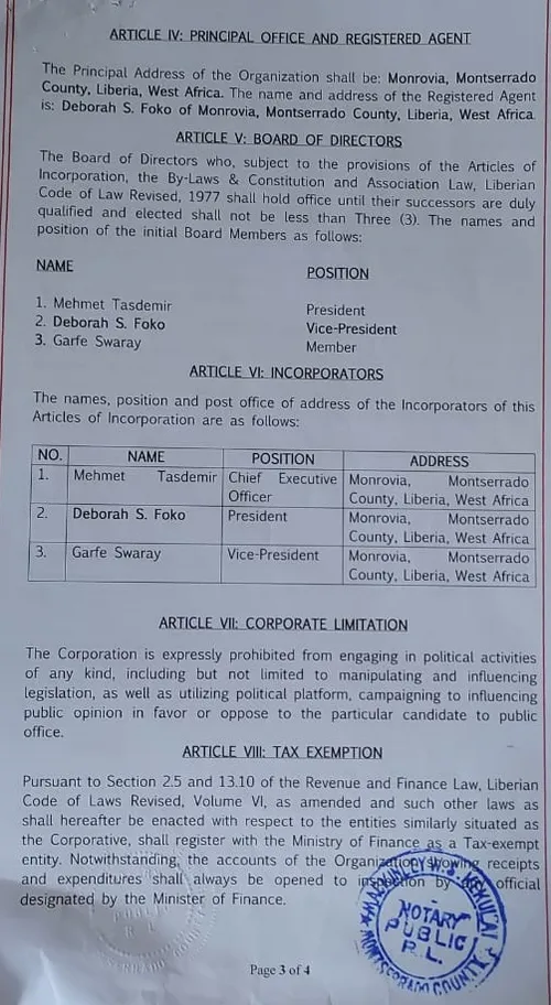 Charter Of The Foundation 5
